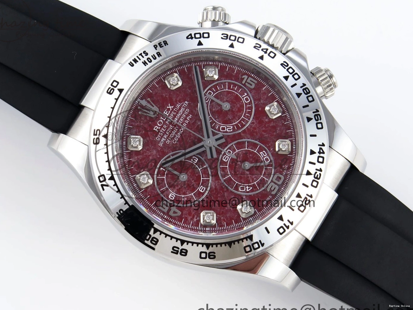 0225 SunProtective Daytona 116519 Clean 1:1 Best Edition 904L SS Case and Bracelet Red Sodalite Dial on Oysterflex SA4130 V 1852